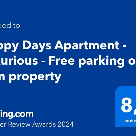 Happy Days - Luxurious - Free Parking On Own Appartement *